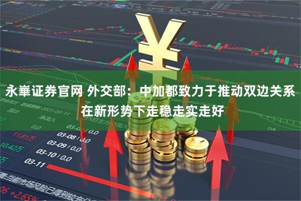 永崋证券官网 外交部：中加都致力于推动双边关系 在新形势下走稳走实走好
